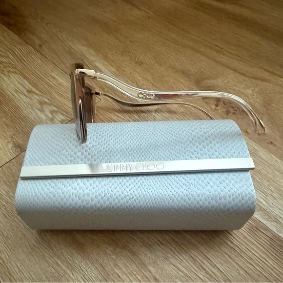 Jimmy Choo Gold and Brown Sunglasses - Picture 3 of 5